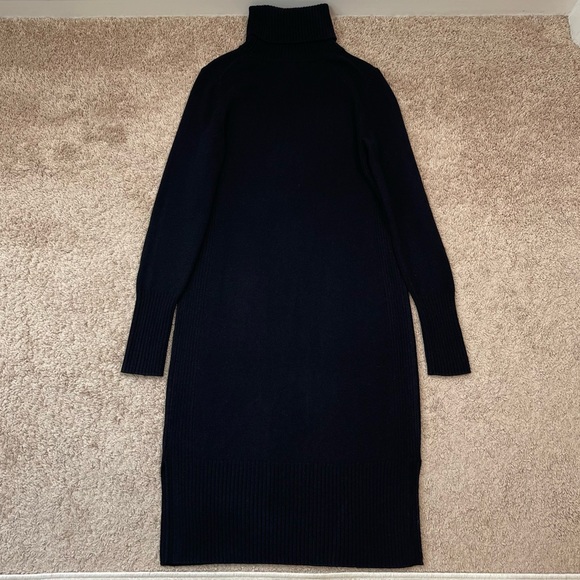Athleta 2023 Alpine Size XS Turtleneck Long Sleeve Knit Sweater Dress in Black - Picture 4 of 16